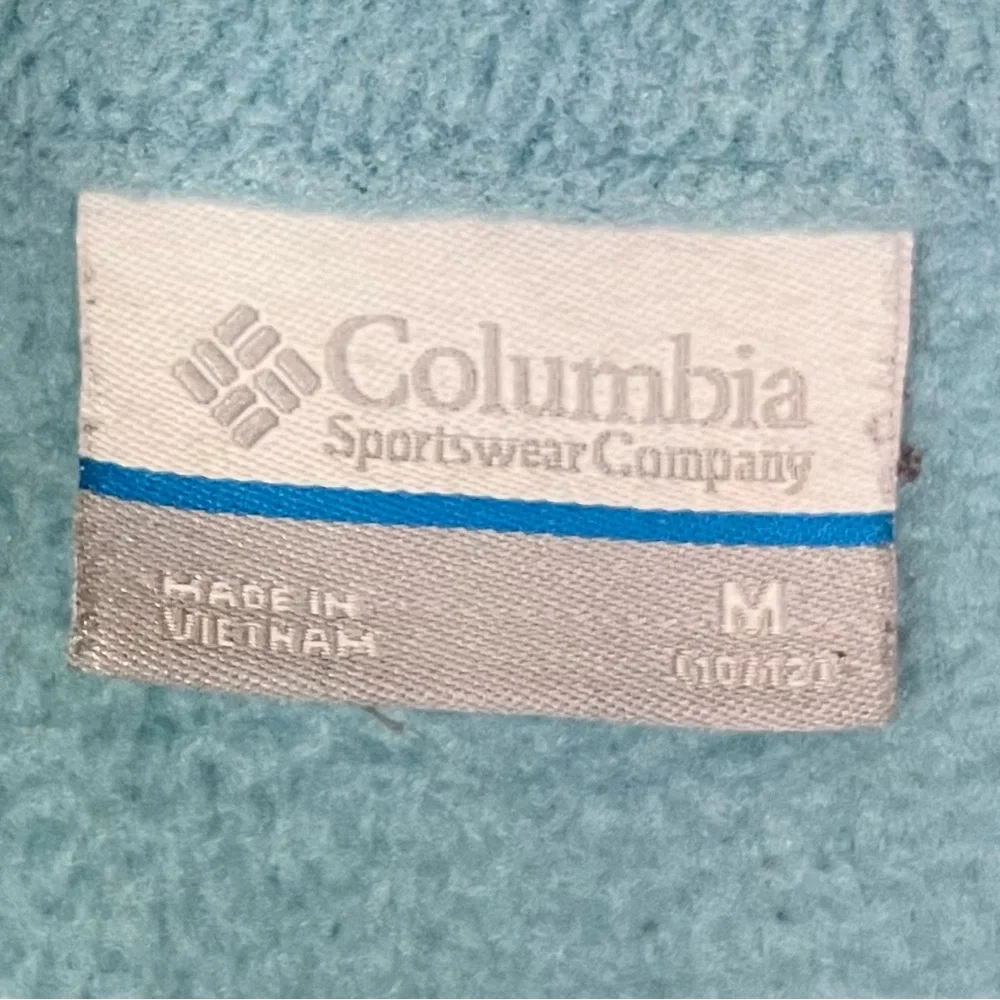 COLUMBIA Youth Girls Blue Full Zip Jacket Medium 10/12